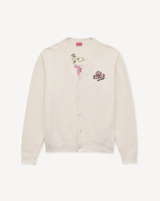 Kenzo Cartoon’ Cardigan in Spongy Cotton