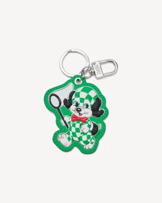 Kenzo Cartoon’ Charm in Leather and Metal