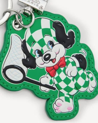 Kenzo Cartoon’ Charm in Leather and Metal