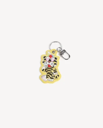 Kenzo Cartoon’ Charm in Metal and Leather
