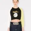 Kenzo Cartoon’ Cropped Sweatshirt in Cotton Kenzo Cartoon’ Cropped Sweatshirt in Cotton
