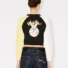 Kenzo Cartoon’ Cropped Sweatshirt in Cotton Kenzo Cartoon’ Cropped Sweatshirt in Cotton