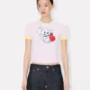 Kenzo Cartoon’ Cropped Top in Spongy Cotton Kenzo Cartoon’ Cropped Top in Spongy Cotton