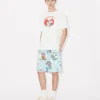 Kenzo Cartoon’ Elasticated Shorts in Cotton Seersucker Kenzo Cartoon’ Elasticated Shorts in Cotton Seersucker
