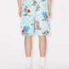 Kenzo Cartoon’ Elasticated Shorts in Cotton Seersucker Kenzo Cartoon’ Elasticated Shorts in Cotton Seersucker
