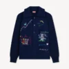 Kenzo Cartoon’ Embellished Cardigan in Wool Cotton Kenzo Cartoon’ Embellished Cardigan in Wool Cotton