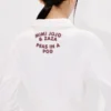 Kenzo Cartoon’ Embroidered Cropped Polo Sweatshirt in Cotton Kenzo Cartoon’ Embroidered Cropped Polo Sweatshirt in Cotton