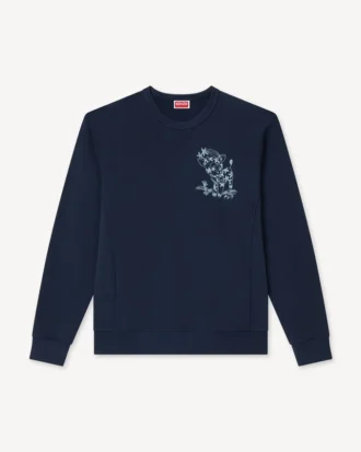 Kenzo Cartoon’ Embroidered Outlined Sweatshirt in Cotton