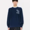 Kenzo Cartoon’ Embroidered Outlined Sweatshirt in Cotton Kenzo Cartoon’ Embroidered Outlined Sweatshirt in Cotton