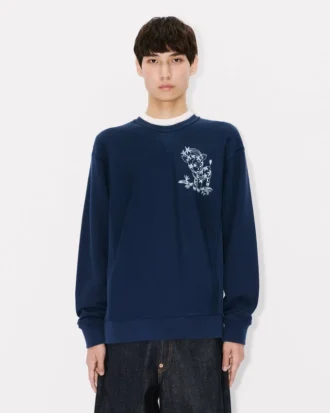 Kenzo Cartoon’ Embroidered Outlined Sweatshirt in Cotton