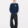 Kenzo Cartoon’ Embroidered Outlined Sweatshirt in Cotton Kenzo Cartoon’ Embroidered Outlined Sweatshirt in Cotton