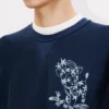 Kenzo Cartoon’ Embroidered Outlined Sweatshirt in Cotton Kenzo Cartoon’ Embroidered Outlined Sweatshirt in Cotton