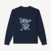 Kenzo Cartoon’ Embroidered Outlined Sweatshirt in Cotton Kenzo Cartoon’ Embroidered Outlined Sweatshirt in Cotton