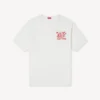 Kenzo Cartoon’ Embroidered Outlined T-Shirt in Cotton Kenzo Cartoon’ Embroidered Outlined T-Shirt in Cotton
