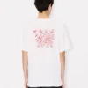 Kenzo Cartoon’ Embroidered Outlined T-Shirt in Cotton Kenzo Cartoon’ Embroidered Outlined T-Shirt in Cotton