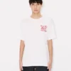 Kenzo Cartoon’ Embroidered Outlined T-Shirt in Cotton Kenzo Cartoon’ Embroidered Outlined T-Shirt in Cotton