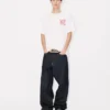 Kenzo Cartoon’ Embroidered Outlined T-Shirt in Cotton Kenzo Cartoon’ Embroidered Outlined T-Shirt in Cotton