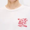 Kenzo Cartoon’ Embroidered Outlined T-Shirt in Cotton Kenzo Cartoon’ Embroidered Outlined T-Shirt in Cotton