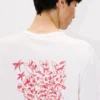 Kenzo Cartoon’ Embroidered Outlined T-Shirt in Cotton Kenzo Cartoon’ Embroidered Outlined T-Shirt in Cotton