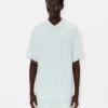 Kenzo Cartoon’ Embroidered Short Sleeve Shirt in Stone Bleach Chambray Kenzo Cartoon’ Embroidered Short Sleeve Shirt in Stone Bleach Chambray