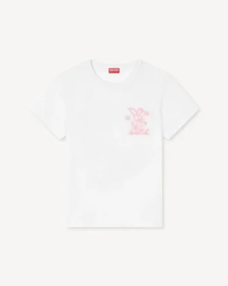 Kenzo Cartoon’ Embroidered T-Shirt in Cotton