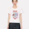 Kenzo Cartoon’ Embroidered T-Shirt in Cotton Kenzo Cartoon’ Embroidered T-Shirt in Cotton