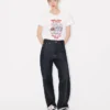 Kenzo Cartoon’ Embroidered T-Shirt in Cotton Kenzo Cartoon’ Embroidered T-Shirt in Cotton