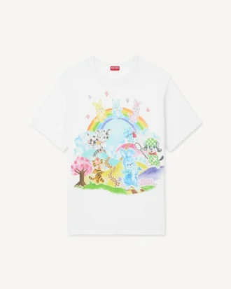 Kenzo Cartoon’ Genderless T-Shirt in Cotton Kenzo Cartoon’ Genderless T-Shirt in Cotton