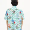 Kenzo Cartoon’ Hawaiian Short Sleeve Shirt in Cotton Seersucker Kenzo Cartoon’ Hawaiian Short Sleeve Shirt in Cotton Seersucker