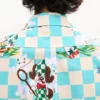 Kenzo Cartoon’ Hawaiian Short Sleeve Shirt in Cotton Seersucker Kenzo Cartoon’ Hawaiian Short Sleeve Shirt in Cotton Seersucker