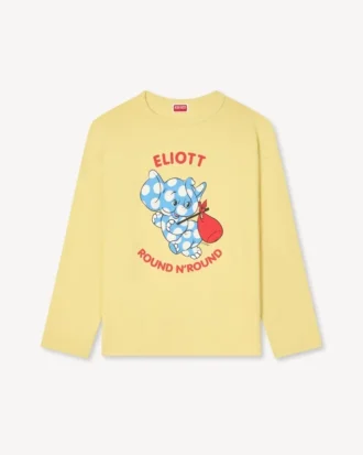 Kenzo Cartoon’ Long Sleeve T-Shirt in Cotton
