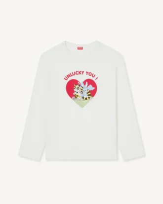Kenzo Cartoon’ Long Sleeve T-Shirt in Cotton