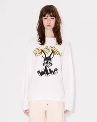 Kenzo Cartoon’ Long Sleeves T-Shirt in Cotton