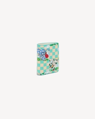 Kenzo Cartoon’ Mini Fold Wallet in Leather