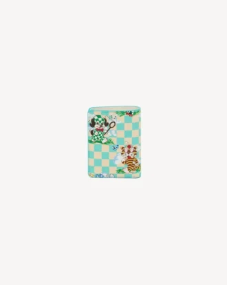 Kenzo Cartoon’ Mini Fold Wallet in Leather