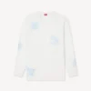 Kenzo Cartoon’ Outlined Relax Long Sleeve T-Shirt in Cotton Kenzo Cartoon’ Outlined Relax Long Sleeve T-Shirt in Cotton