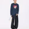 Kenzo Cartoon’ Outlined Relax Long Sleeve T-Shirt in Cotton Kenzo Cartoon’ Outlined Relax Long Sleeve T-Shirt in Cotton