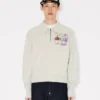 Kenzo Cartoon’ Polo Sweatshirt in Cotton Kenzo Cartoon’ Polo Sweatshirt in Cotton