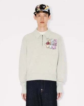 Kenzo Cartoon’ Polo Sweatshirt in Cotton