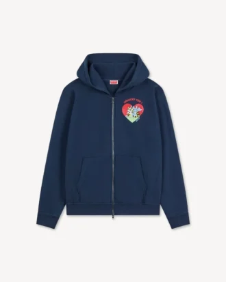 Kenzo Cartoon’ Zip up Hoodie in Cotton