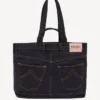 Kenzo Five Pockets’ Tote Bag in Denim-Like Twill Kenzo Five Pockets’ Tote Bag in Denim-Like Twill