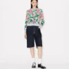 Kenzo Floral’ Embellished Cardigan in Cotton Wool Kenzo Floral’ Embellished Cardigan in Cotton Wool