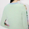 Kenzo Floral’ Embellished Cardigan in Cotton Wool Kenzo Floral’ Embellished Cardigan in Cotton Wool