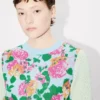 Kenzo Floral’ Embellished Jumper in Cotton Wool Kenzo Floral’ Embellished Jumper in Cotton Wool