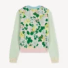 Kenzo Floral’ Embellished Jumper in Cotton Wool Kenzo Floral’ Embellished Jumper in Cotton Wool