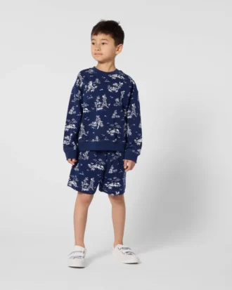 Kenzo Garden’ Bermuda Shorts in Light French Terry