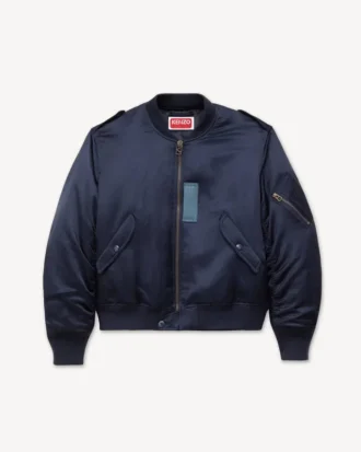 Kenzo Jungle Poem’ Genderless Bomber in Mixed Linen Kenzo Jungle Poem’ Genderless Bomber in Mixed Linen