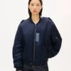 Kenzo Jungle Poem’ Genderless Bomber in Mixed Linen Kenzo Jungle Poem’ Genderless Bomber in Mixed Linen