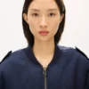 Kenzo Jungle Poem’ Genderless Bomber in Mixed Linen Kenzo Jungle Poem’ Genderless Bomber in Mixed Linen