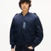 Kenzo Jungle Poem’ Genderless Bomber in Mixed Linen Kenzo Jungle Poem’ Genderless Bomber in Mixed Linen